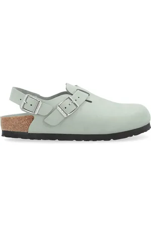 Birkenstock Sabot Tokio in pelle nabuk grigia