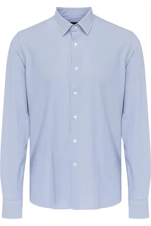 RRD Camicia in tessuto Oxford jacquard azzurra