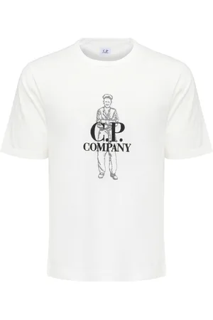 C.P. Company T-Shirt in jersey cotone color bianca