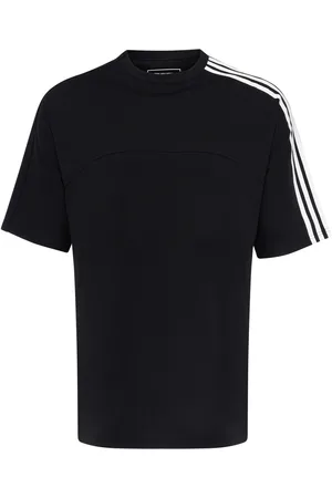 Y-3 T-Shirt 3-Stripes Short Sleeve in cotone nera