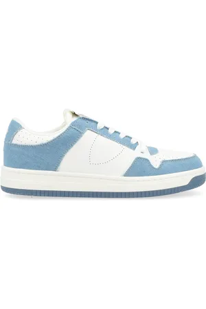 Philippe model Sneaker La Grande in pelle bianca e denim