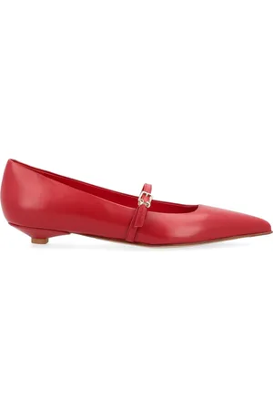SERGIO LEVANTESI Ballerina Fyne in pelle rossa