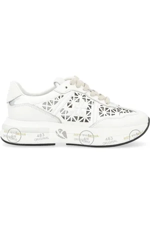 Premiata Sneaker Cassie 7385 in pelle bianca