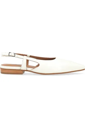 carmens Slingback Jane Plain in pelle color crema