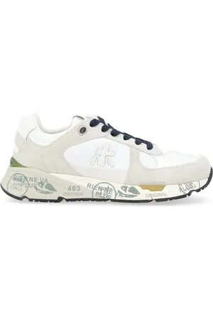 Premiata Sneaker Mase 7238 in pelle e tessuto grigio e