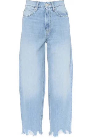 Pinko Jeans in denim con fondo sfrangiato
