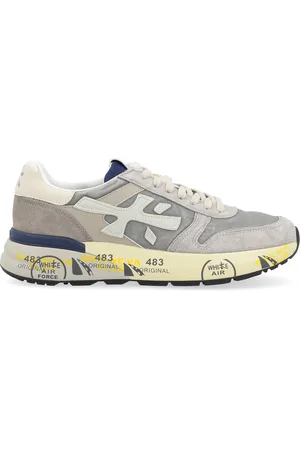 Premiata Sneaker Mick 7217 in pelle e tessuto grigio