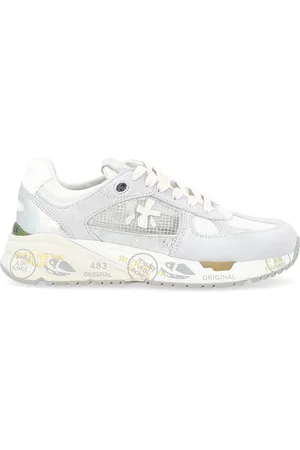 Premiata Sneaker Mased 7400 in suede e tessuto grigio e
