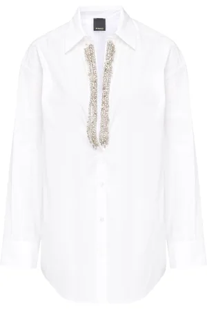 Pinko Camicia in cotone con strass