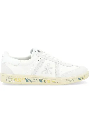 Premiata Sneaker Bonnie 6758 in pelle e tessuto e grigio