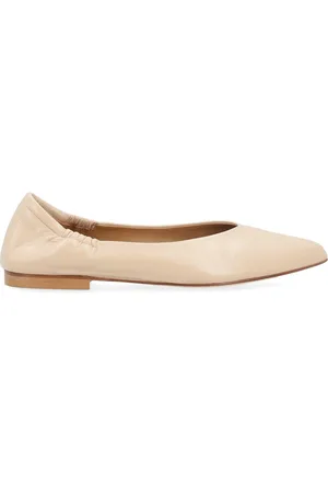 ANNA F. Ballerina in pelle rosa