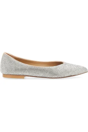 ANNA F. Ballerina con strass argento