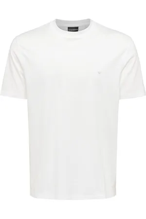Emporio Armani T-shirt in jersey Travel Essential ASV bianca