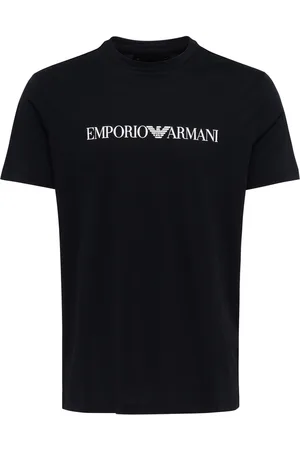 Emporio Armani T-shirt in cotone Pima con stampa logo