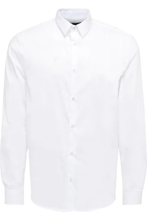 Emporio Armani Camicia in cotone stretch bianca
