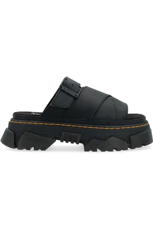 Dr. Martens Sandalo Mattison Slide in pelle nera