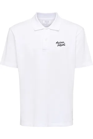 Maison Kitsuné Polo Maison Kitsunè in cotone bianca