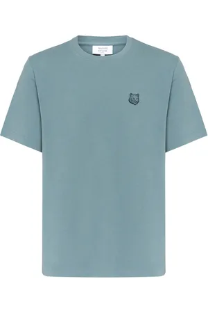 Maison Kitsuné T-shirt Maison Kitsunè Comfort in cotone azzurra