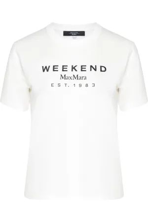 Max Mara T-shirt Weekend Max Mara Cabina in cotone bianca