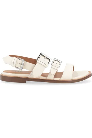 carmens Sandalo flat Etoile Buckles New in pelle color crema