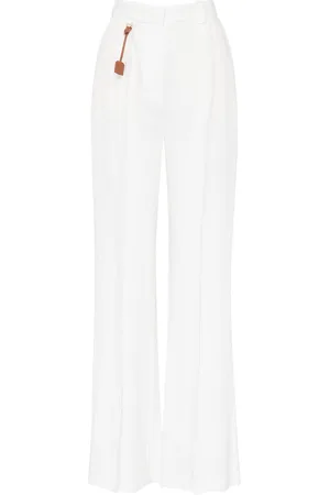 Elisabetta Franchi Pantalone in lino color