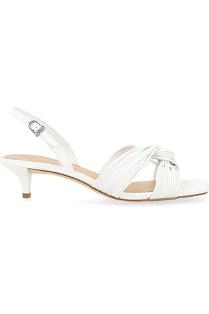 Michael Kors Sandalo Alessia in pelle vegana bianca