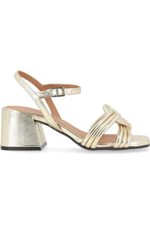 carmens Sandalo Carry Twist in pelle platino
