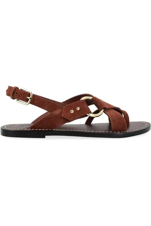 Soeur Sandalo Florence in camoscio color ruggine