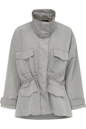 Pinko Parka in tessuto tecnico con borchie