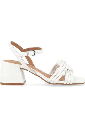 carmens Sandalo Carry Twist in pelle color crema