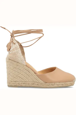 Castaner Espadrillas Castañer Carina in pelle color nude