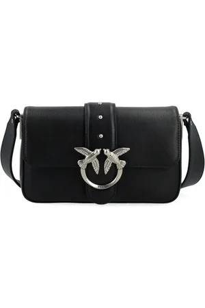 Pinko Borsa Love Bag Slouchy Mini in pelle nera
