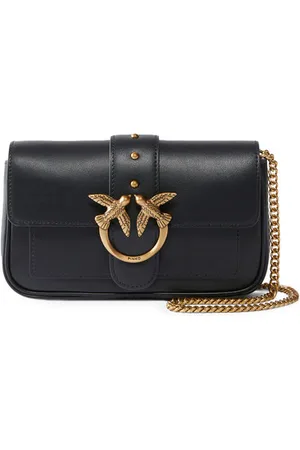 Pinko Borsa Pocket Love Bag Simply in pelle nera
