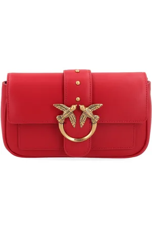 Pinko Borsa Pocket Love Bag Simply in pelle rossa
