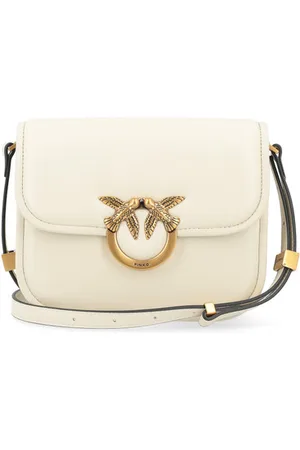 Pinko Borsa Love Bag Box Mini in pelle bianca