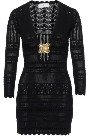 Elisabetta Franchi Abito mini in viscosa traforata