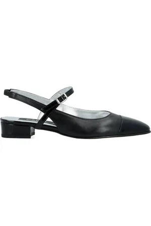 Carel Slingback Oceano in pelle nera