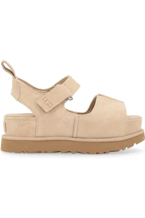 UGG Sandalo Goldenstar Hi in camoscio color sabbia