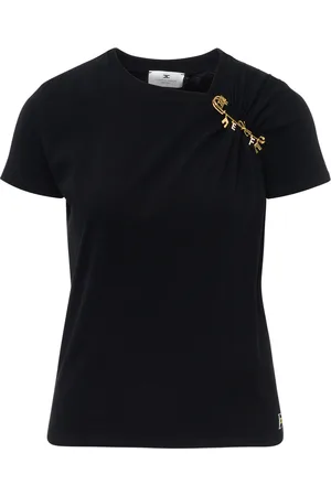 Elisabetta Franchi T-shirt in cotone nera