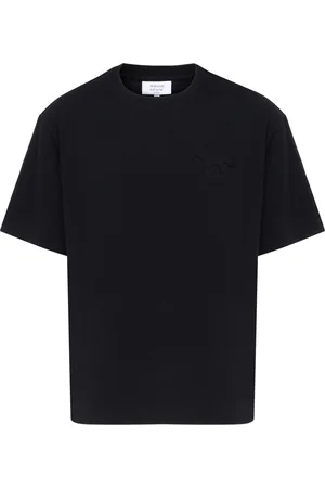 Maison Kitsuné T-shirt oversize Maison Kitsunè in cotone nera