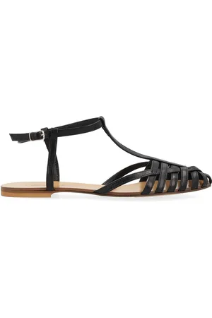 ANNA F. Sandalo in nappa nera
