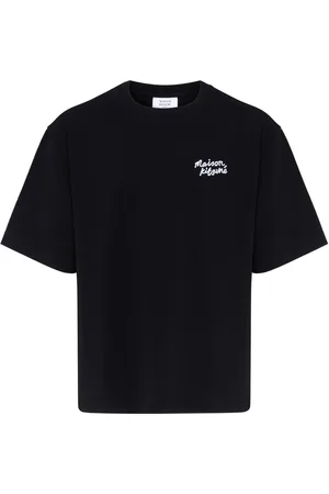 Maison Kitsuné T-shirt oversize Maison Kitsunè Handwriting in cotone nera