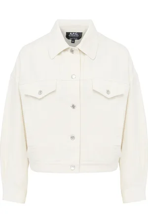 A.P.C. Giacca Cally in cotone bianca