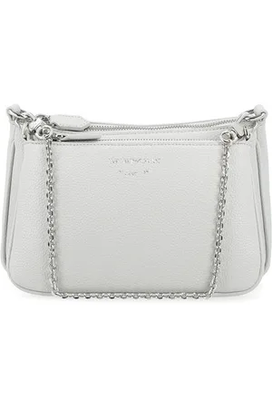 Emporio Armani Borsa Mini Bag Doppia in pelle vegana perla