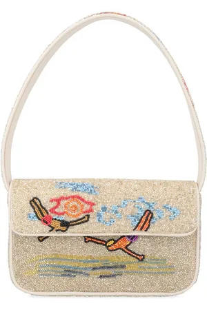 Staud Borsa Tommy Divers con perline multicolor