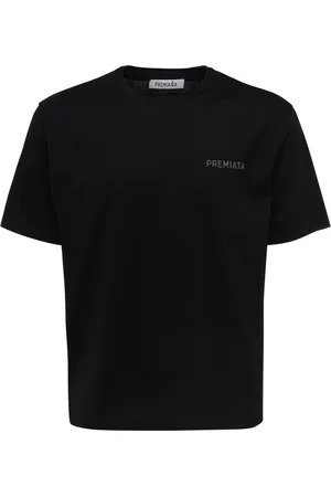 Premiata T-shirt in jersey di cotone nera