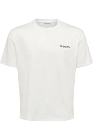 Premiata T-shirt in jersey di cotone bianca