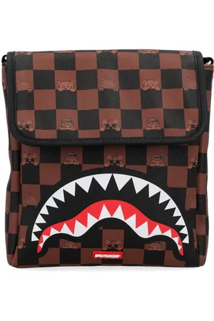Sprayground Borsa Peeking Character Messenger Sling in pelle vegana