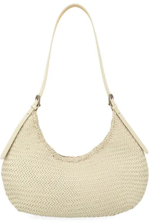 Dragon Diffusion Borsa Luna Piena in pelle color perla