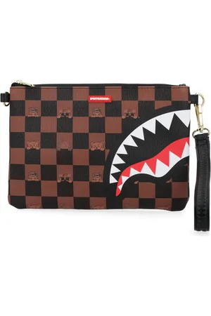Sprayground Pochette Peeking Character Check in pelle vegana